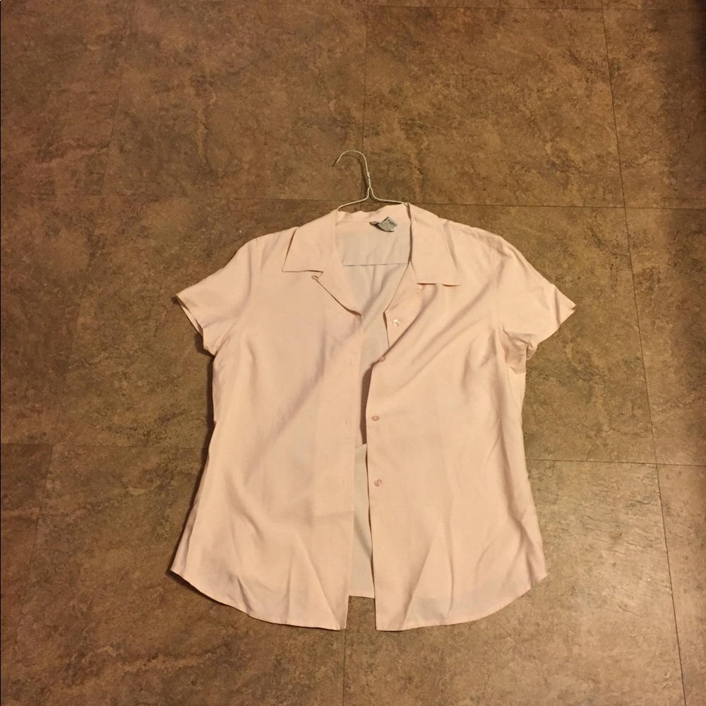 Light pink all silk Ann Taylor blouse